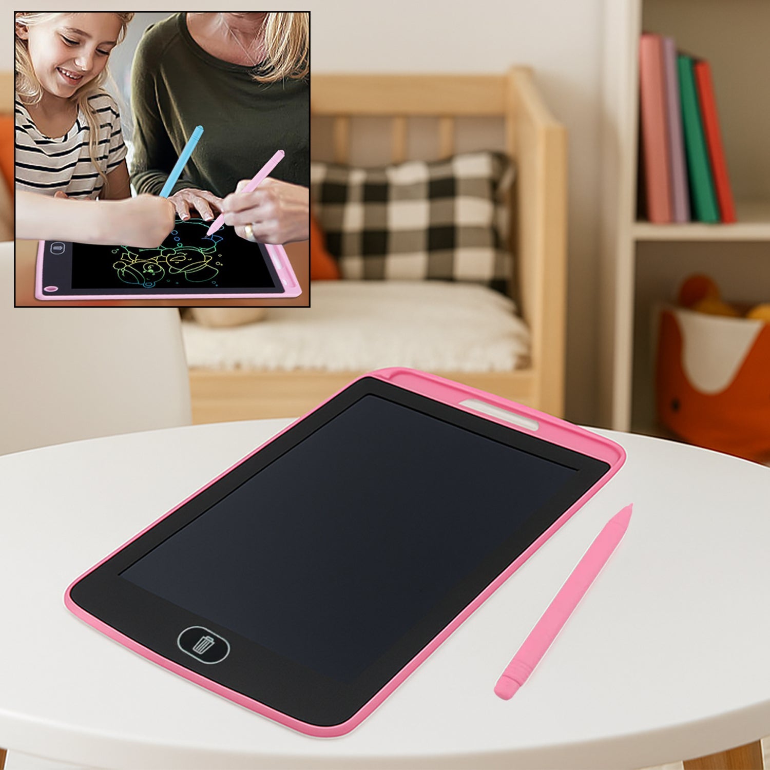 Portable LCD Writing Board Slate Drawing Record Notes Digital Notepad with Pen Handwriting Pad Paperless Graphic Tablet for Kids (8.5 inch) Portable LCD Writing Board Slate Drawing Record Notes Digital Notepad with Pen Handwriting Pad Paperless Graphic Tablet for Kids (8.5 inch)